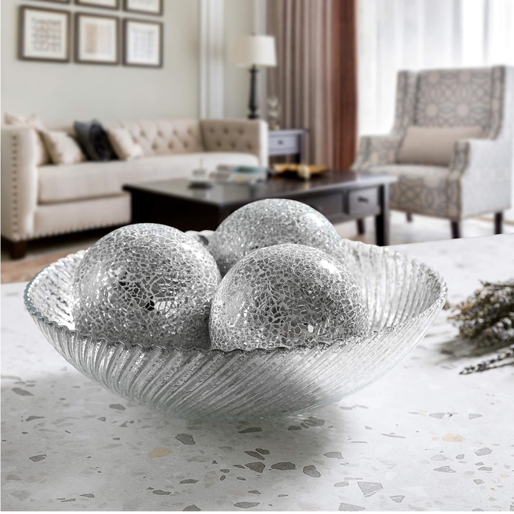 Antique Glass Decorative Bowl